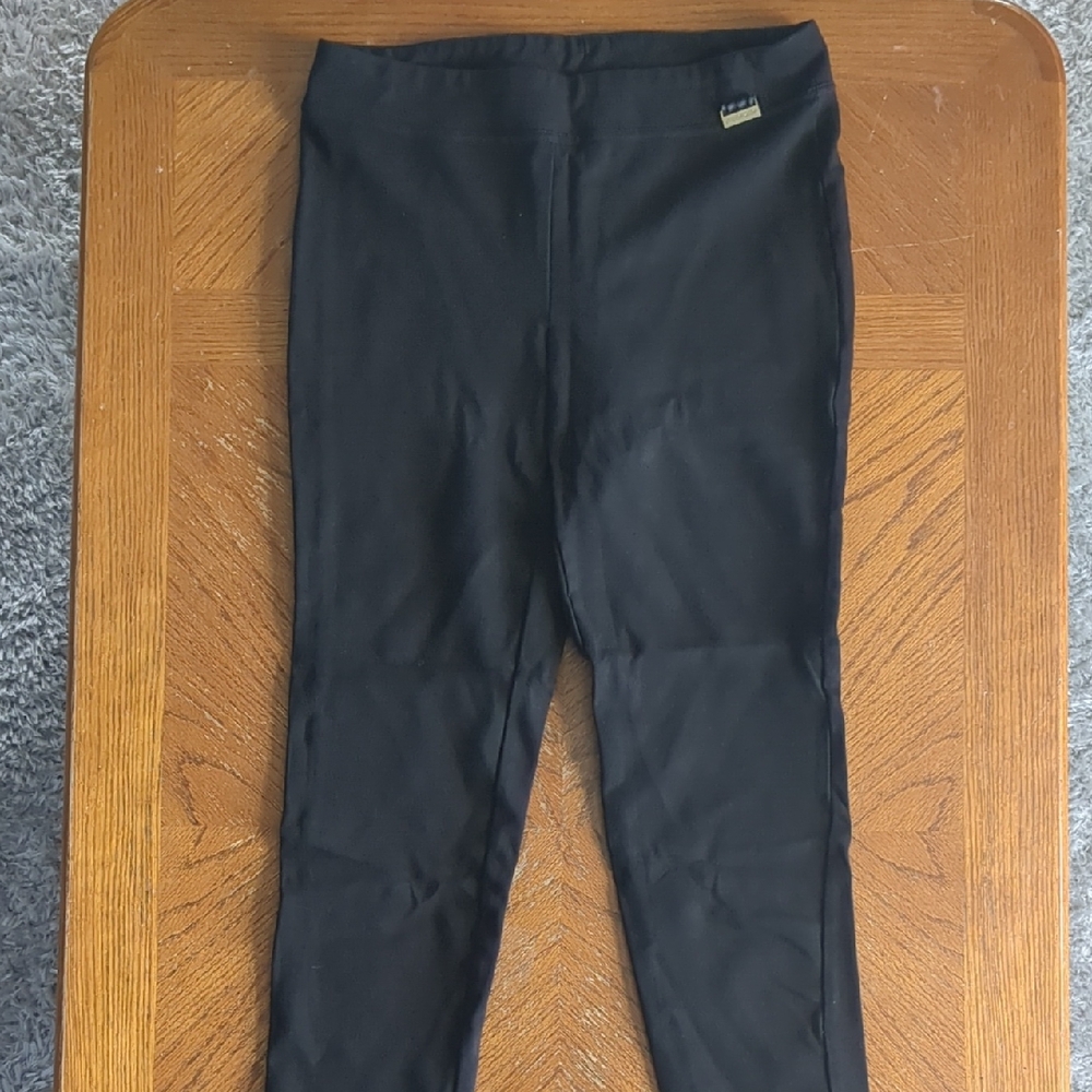 Calvin Klein Black Leggings with Gold Accent